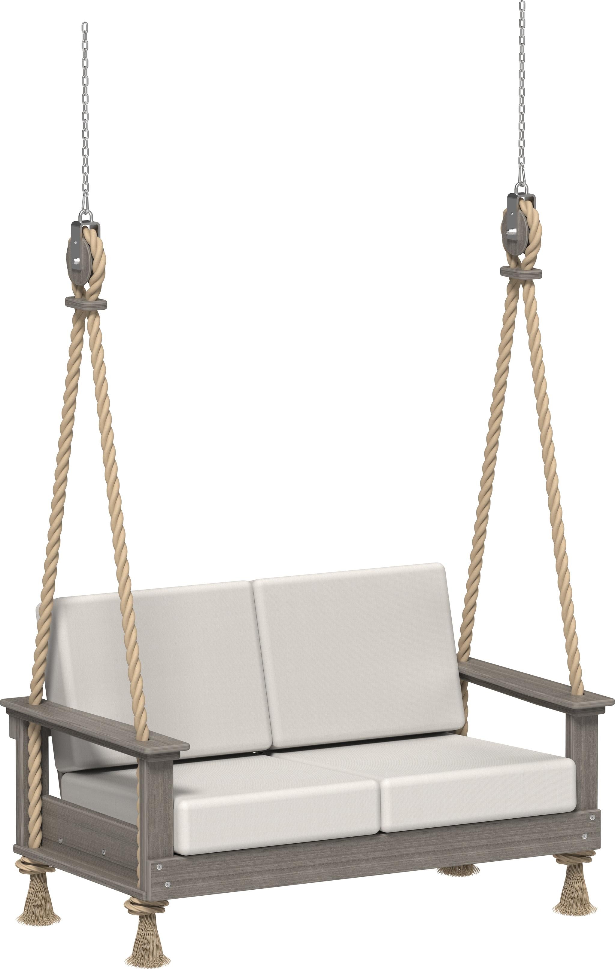 Deep Seating Love Swing in Costal Gray