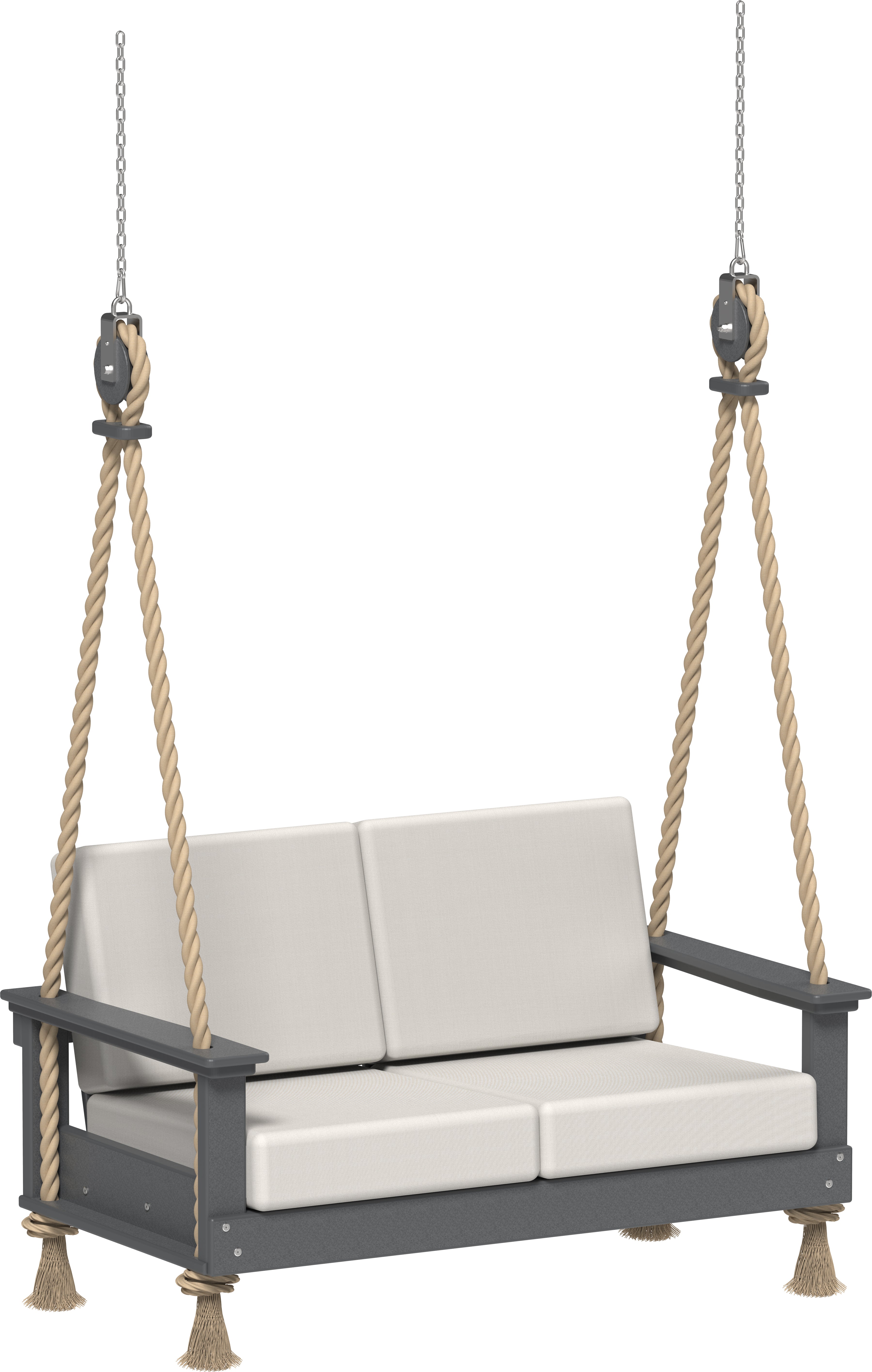 Deep Seating Love Swing in Slate
