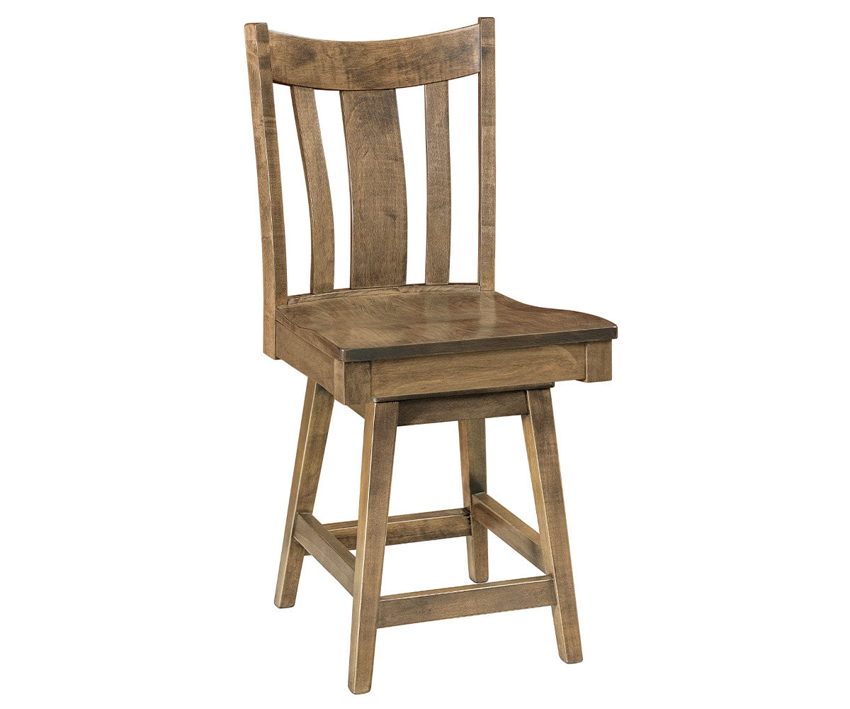Amish Docksten Swivel Bar Chair