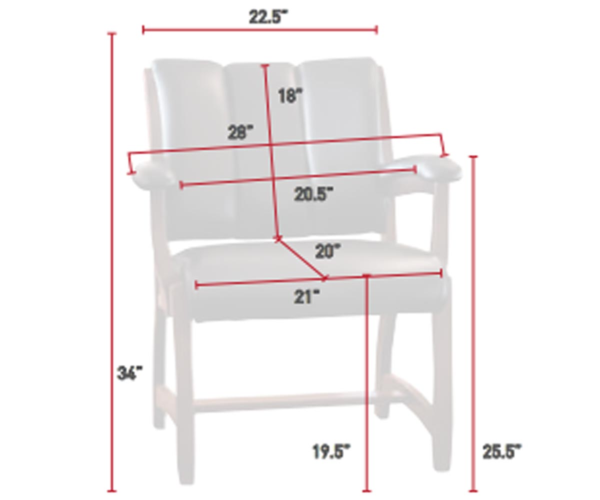 Amish Edelweiss Client Arm Chair-Client Chair-The Amish House
