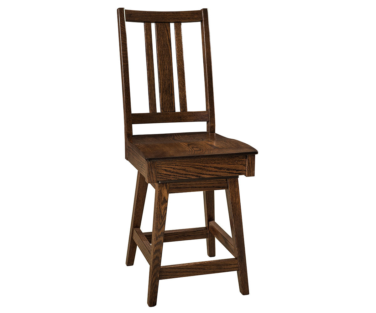 Amish Eco Swivel Bar Chair