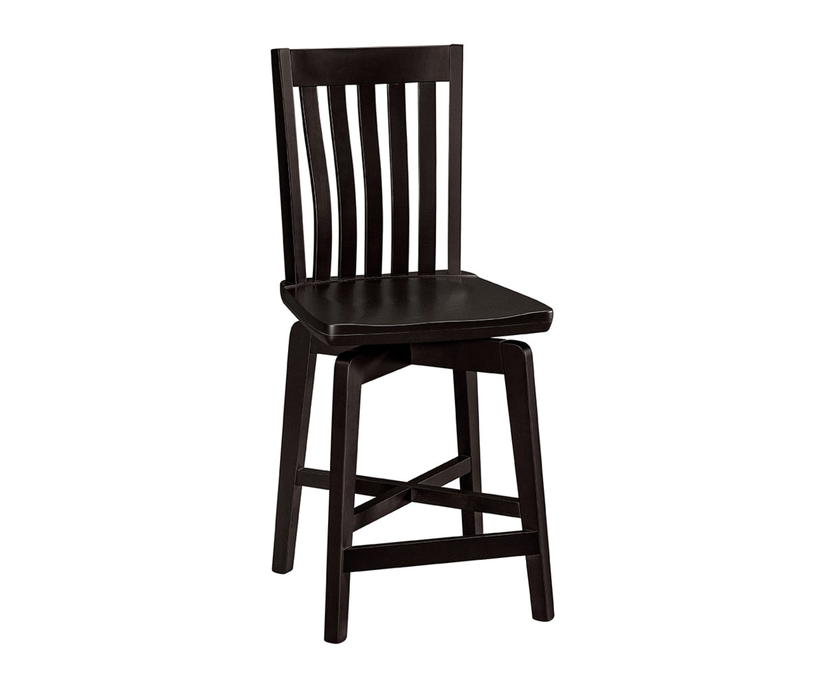 Amish Annapolis Swivel Bar Chair