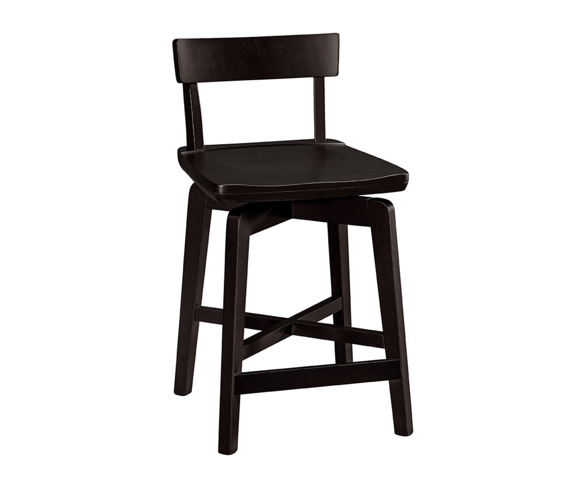 Amish Dalton Swivel Bar Chair