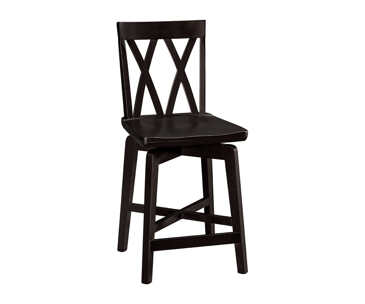 Amish Reagan Swivel Bar Chair