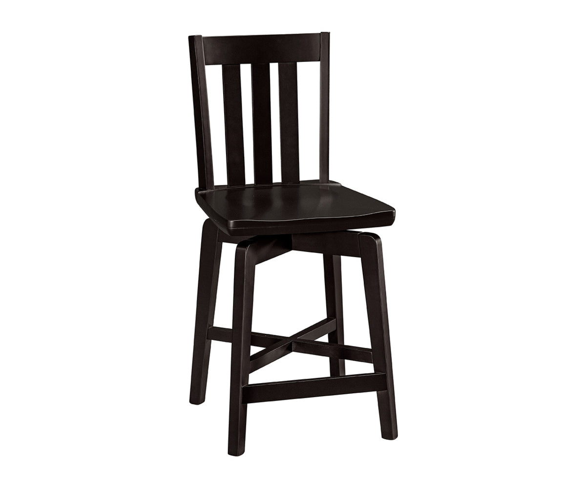 Amish Seattle Swivel Bar Chair