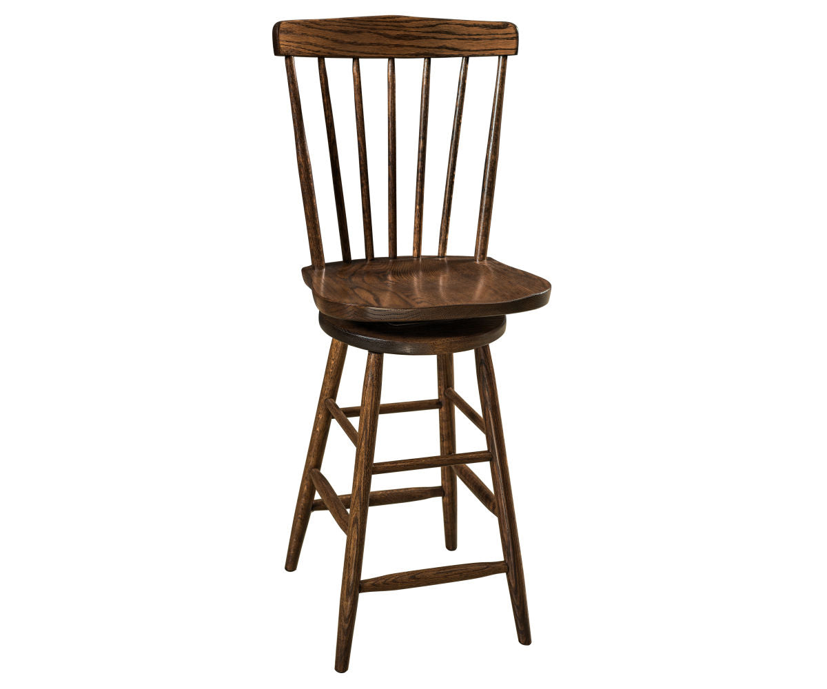 Amish Cantaberry Swivel Bar Chair