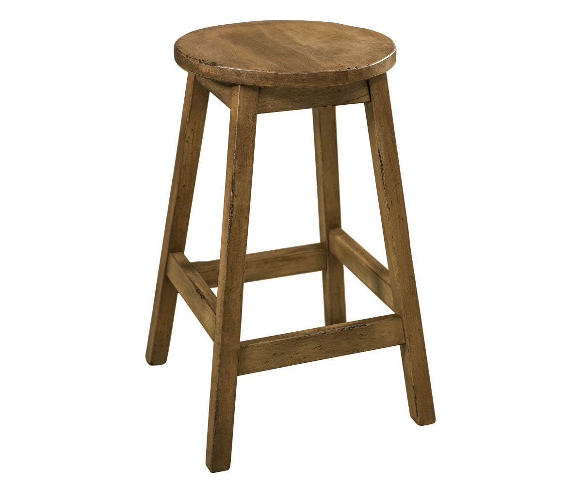 Amish Oakley Stationary Bar Chair