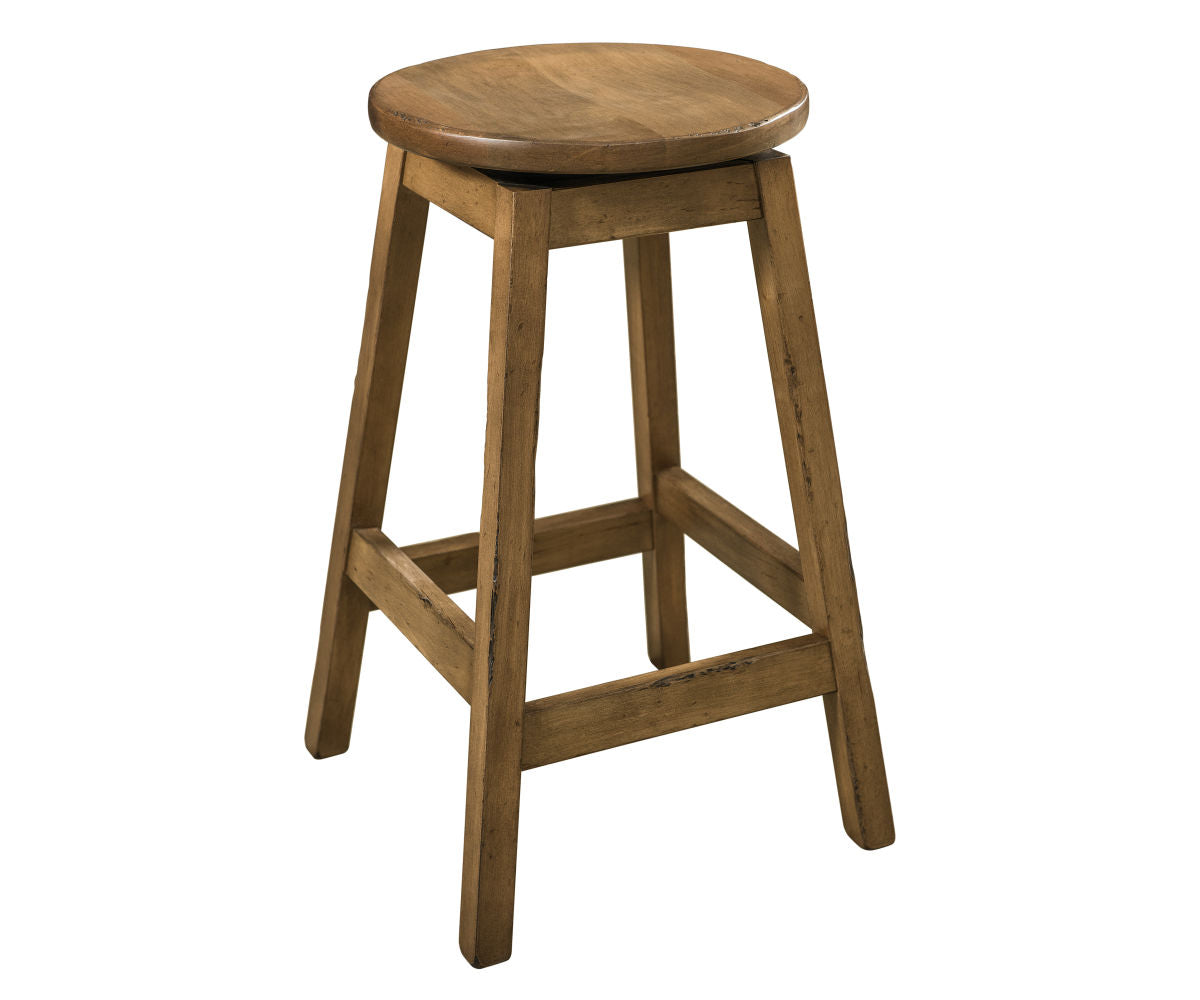 Amish Oakley Swivel Bar Chair