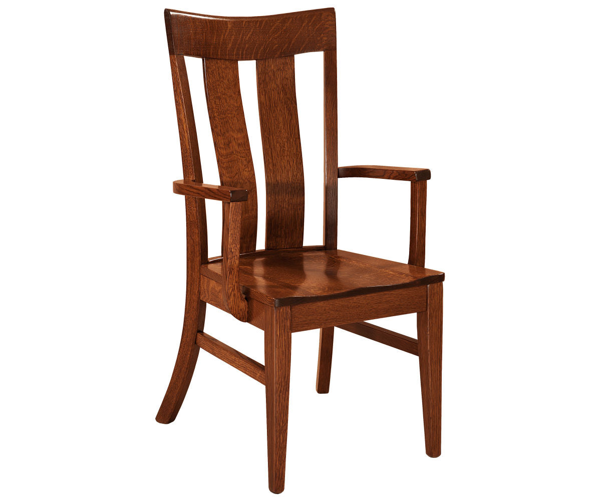 sherwood arm chair in quartersawn white oak with michaels stain