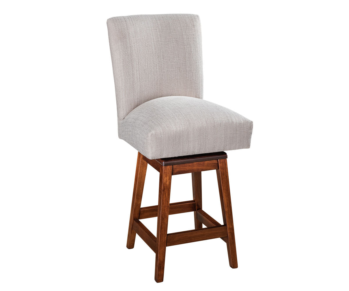 Amish Trenton Swivel Bar Chair