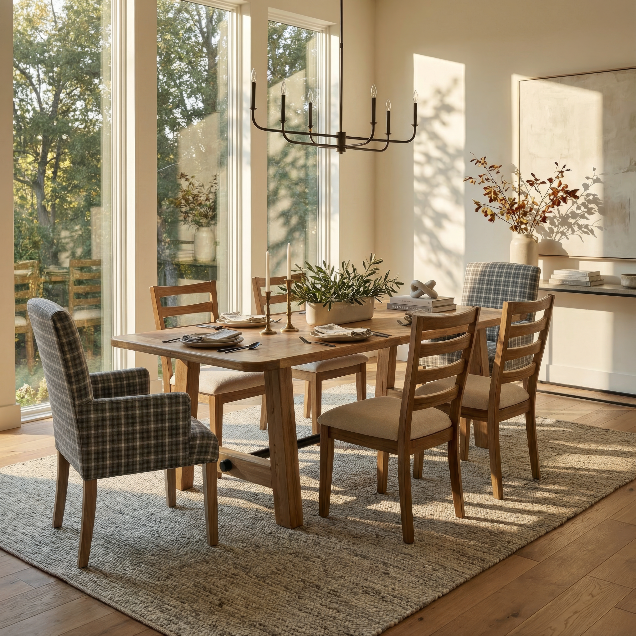 Amish Fulton Trestle Table-Dining Table-The Amish House