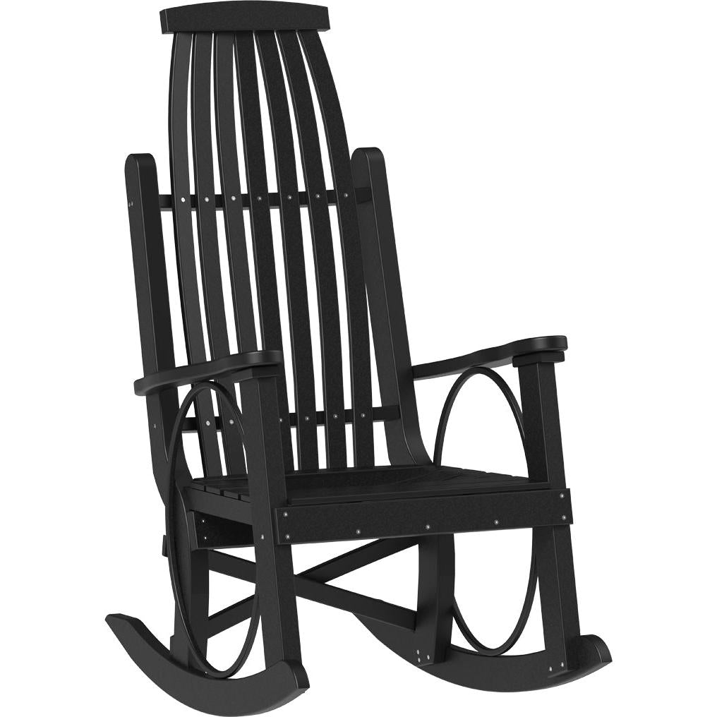 american made amish poly wood grandpas rocker black