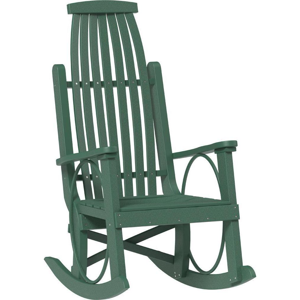 american made amish poly wood grandpas rocker green