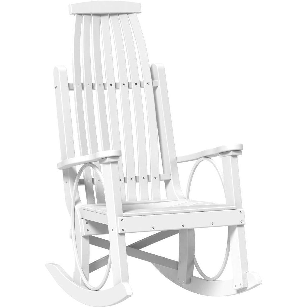american made amish poly wood grandpas rocker white