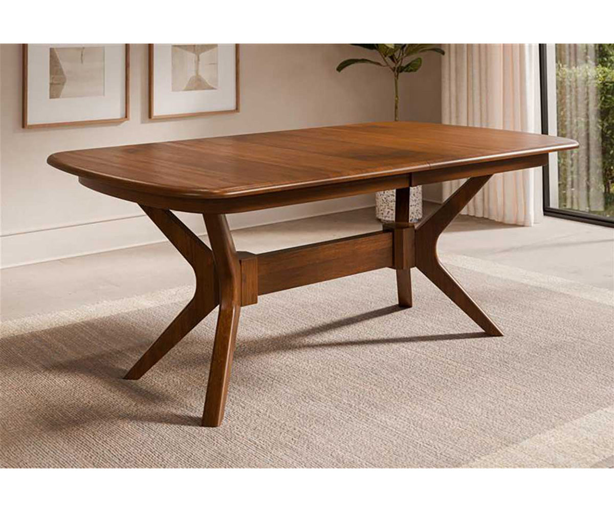 Amish Hanson Double Pedestal-Dining Table-The Amish House