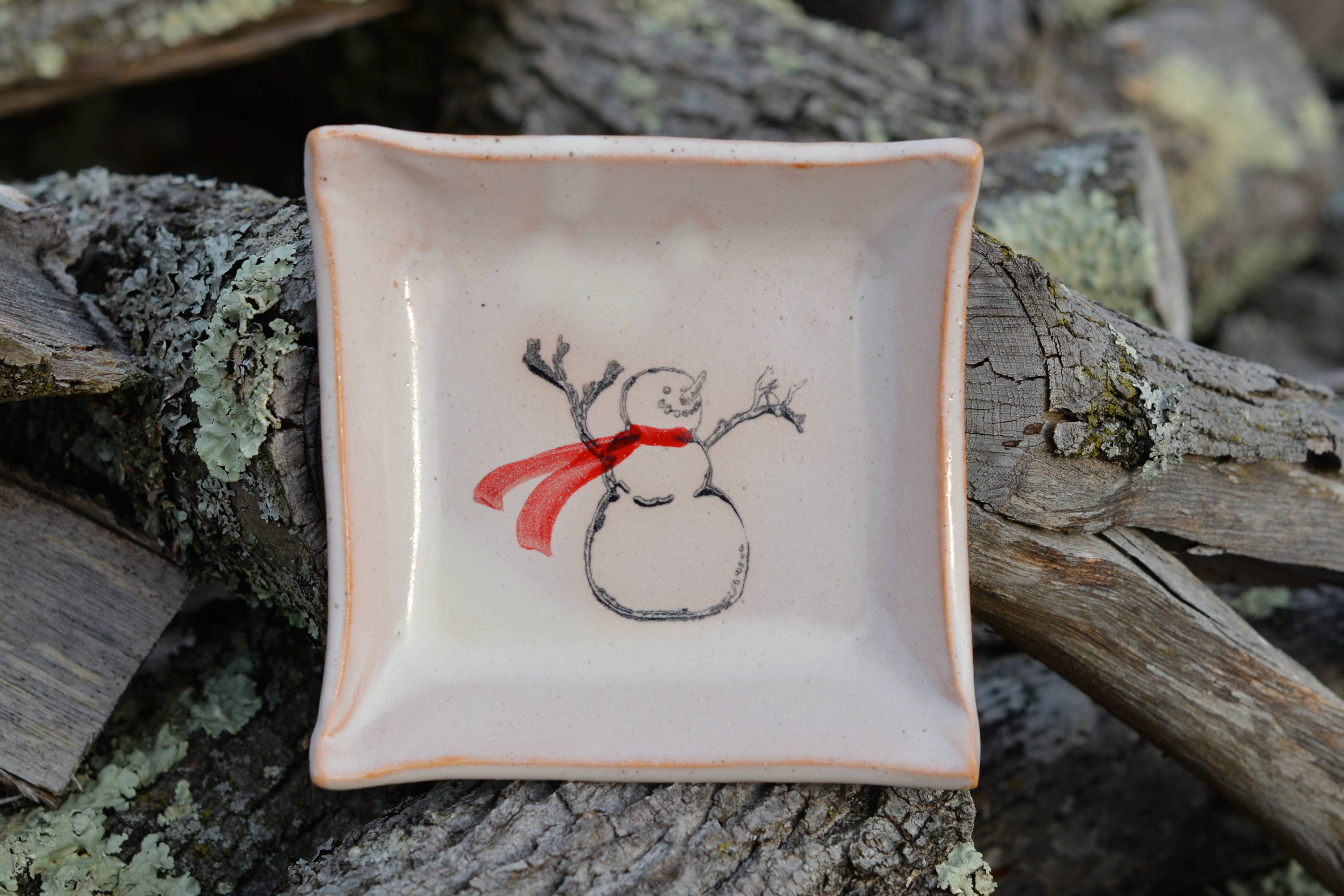Holiday Square Dish / Cookie Plate