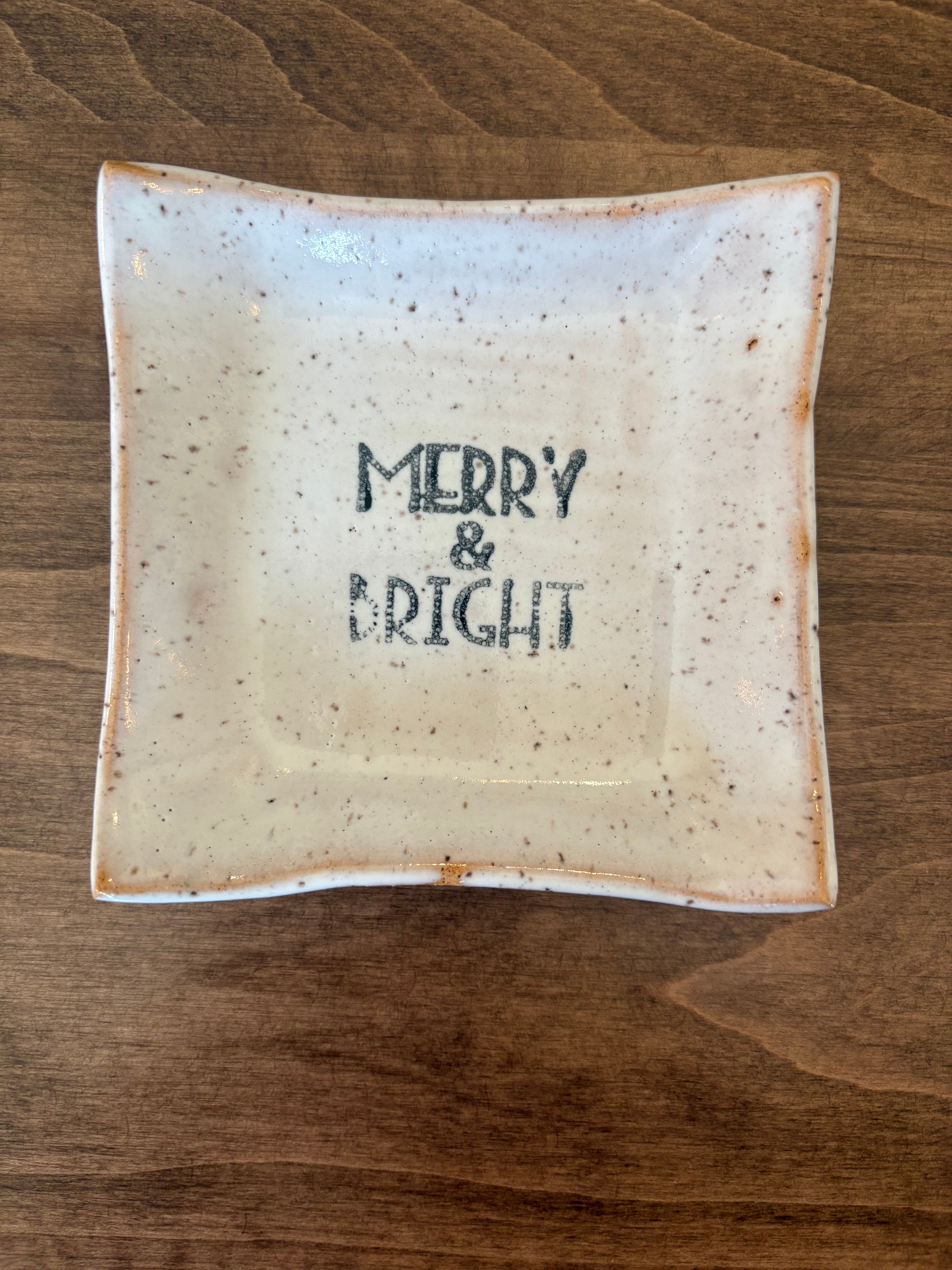 Holiday Square Dish / Cookie Plate