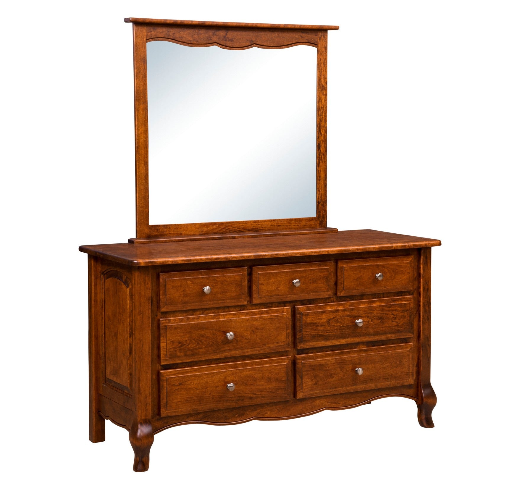 Amish French Country Seven Drawer Dresser