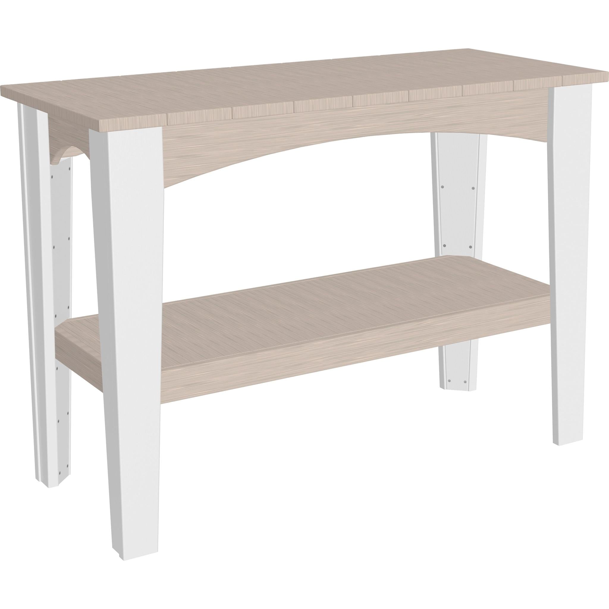 Island Buffet Table-Outdoor Table-Birch & White-The Amish House