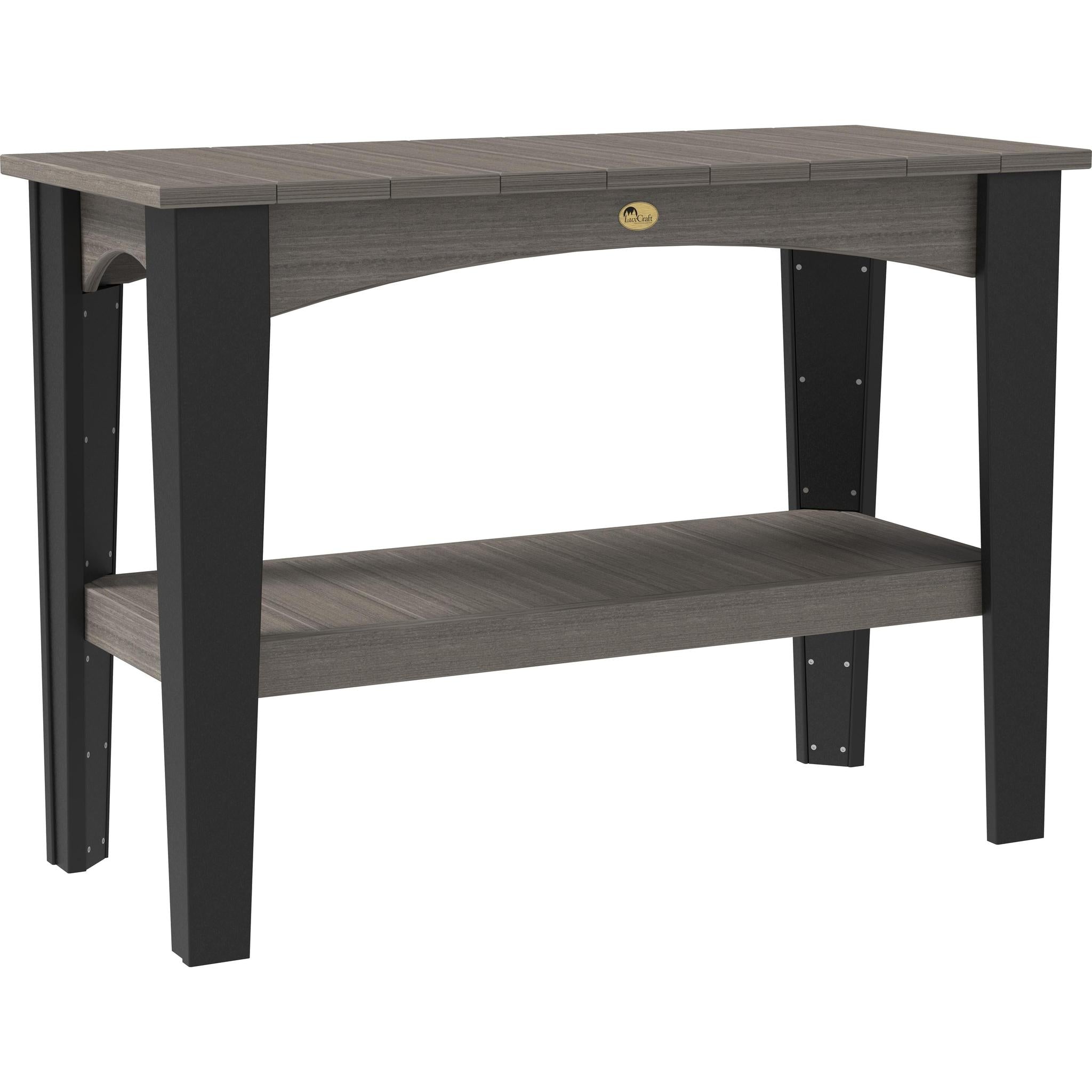Island Buffet Table-Outdoor Table-Coastal Gray & Black-The Amish House