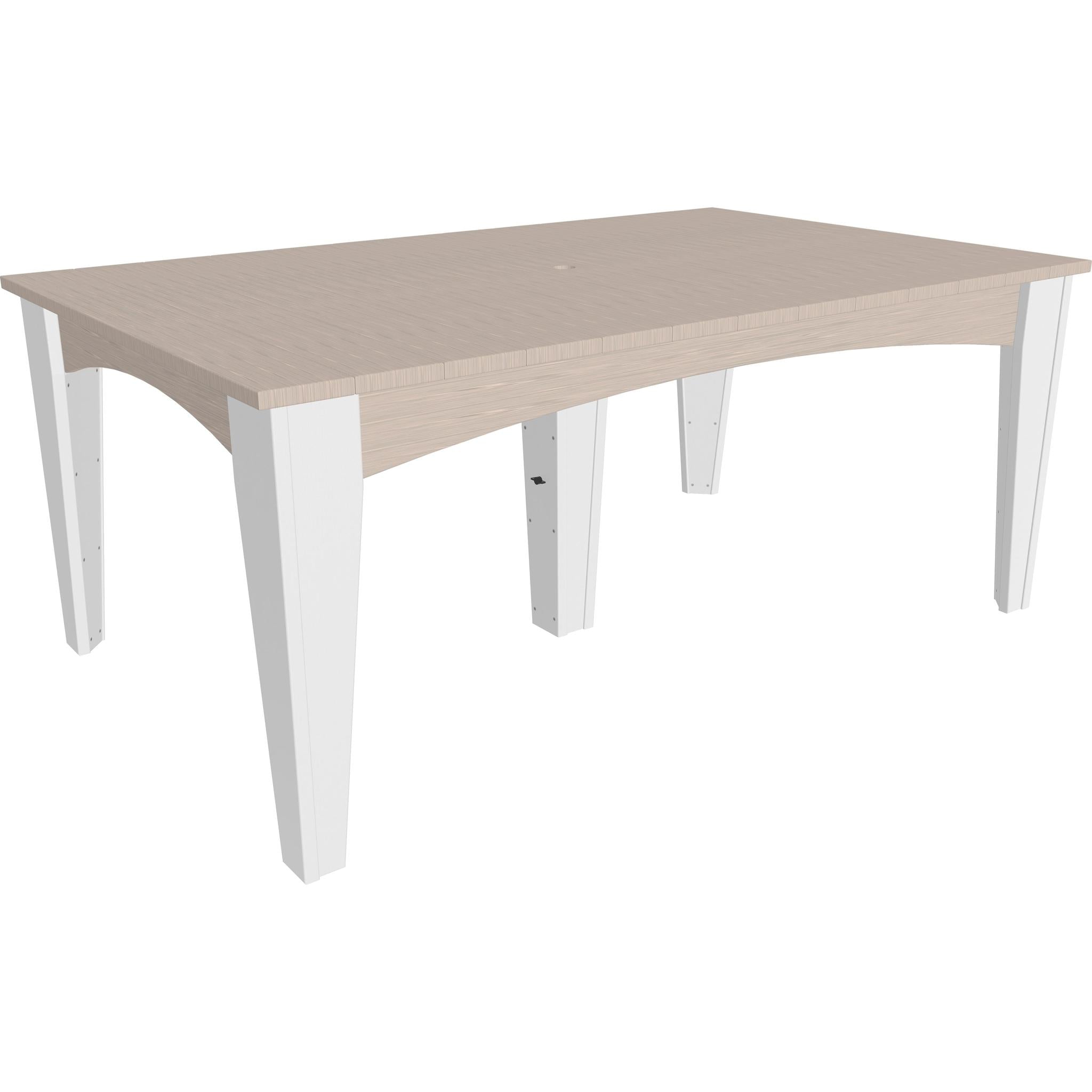 Island Dining Table-Outdoor Dining Table-Birch & White-The Amish House