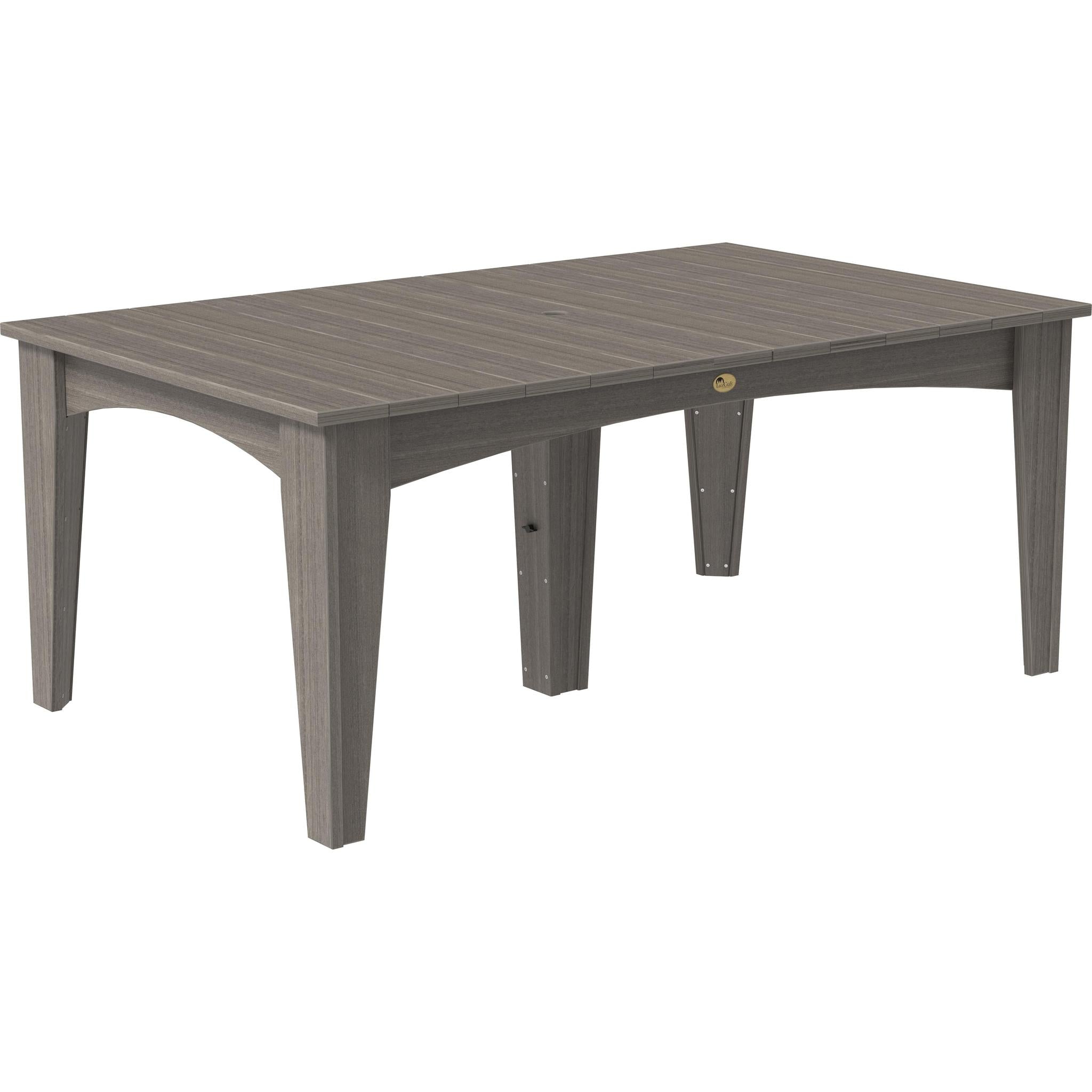 Island Dining Table-Outdoor Dining Table-Coastal Gray-The Amish House