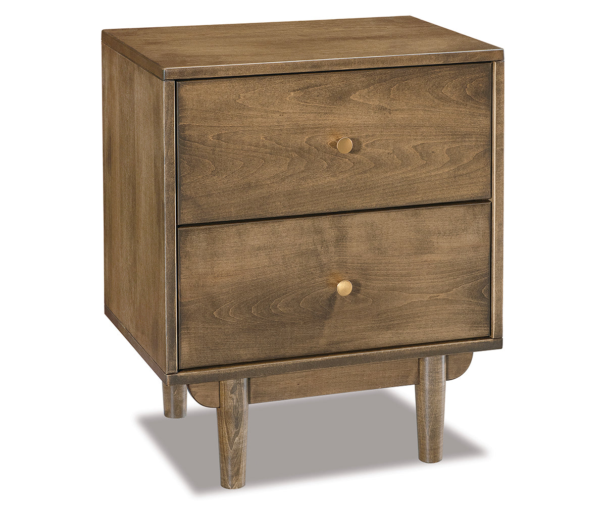 Amish Baymont Two Drawer Nightstand
