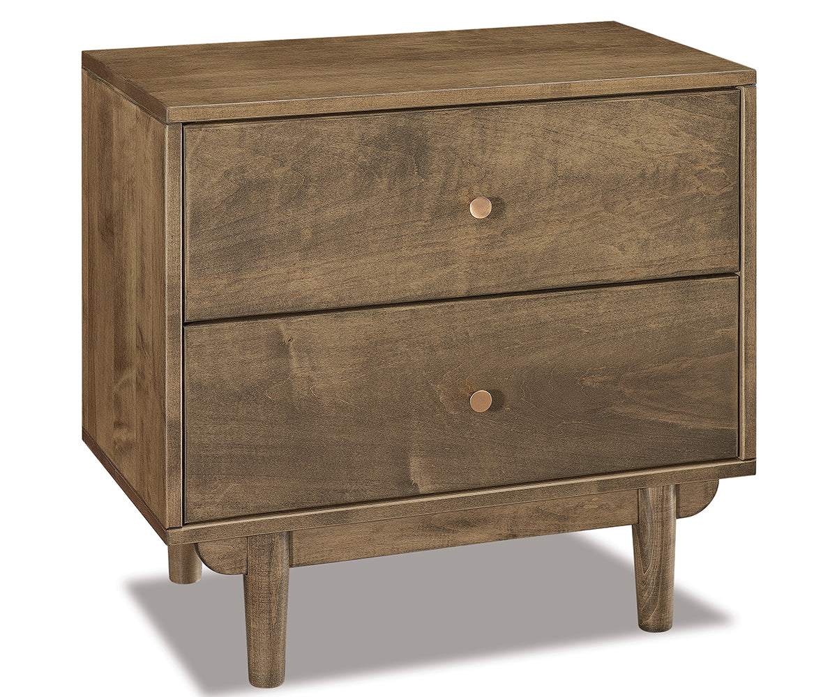 Amish Baymont Two Drawer Nightstand
