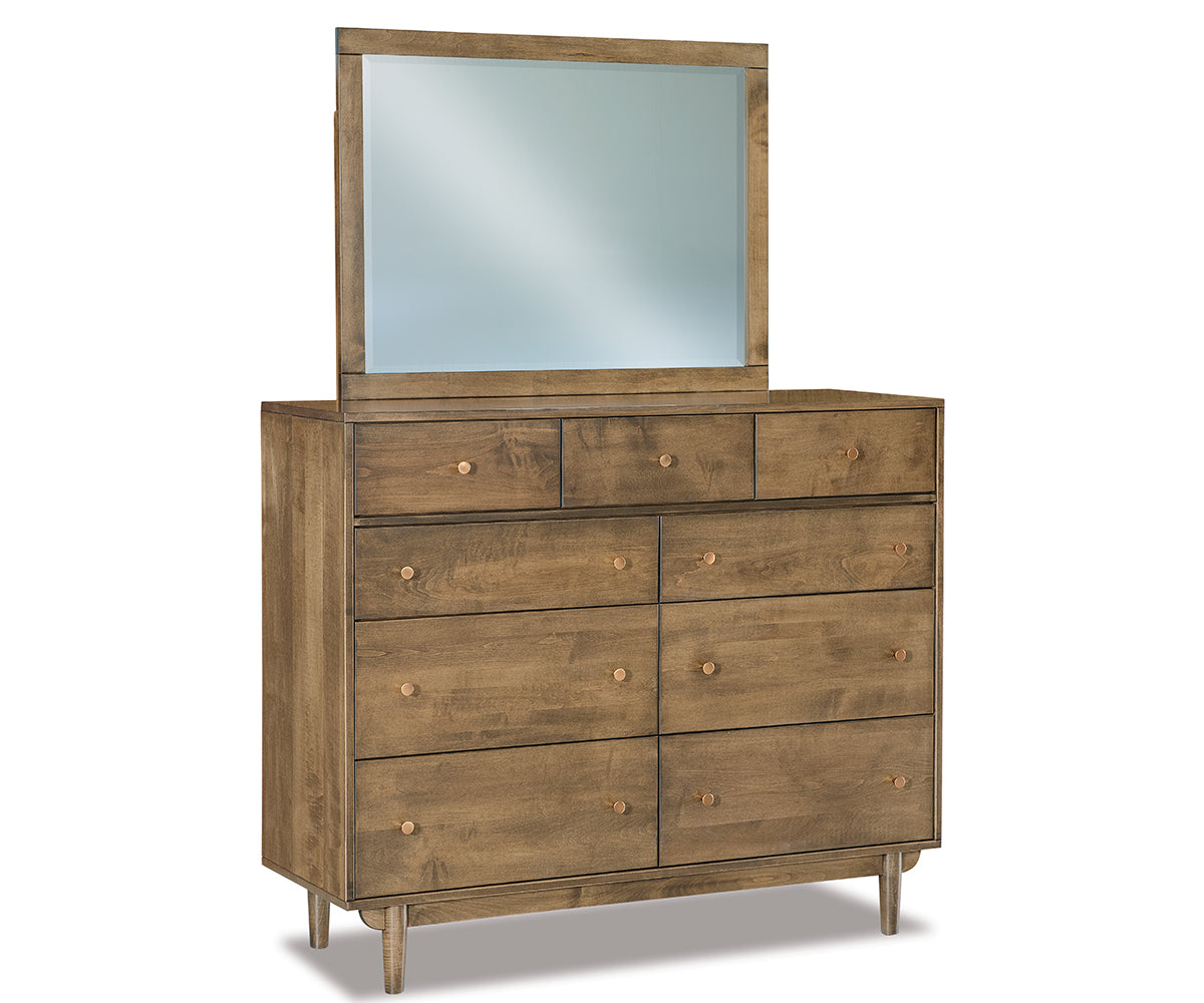 Amish Baymont Nine Drawer Dresser