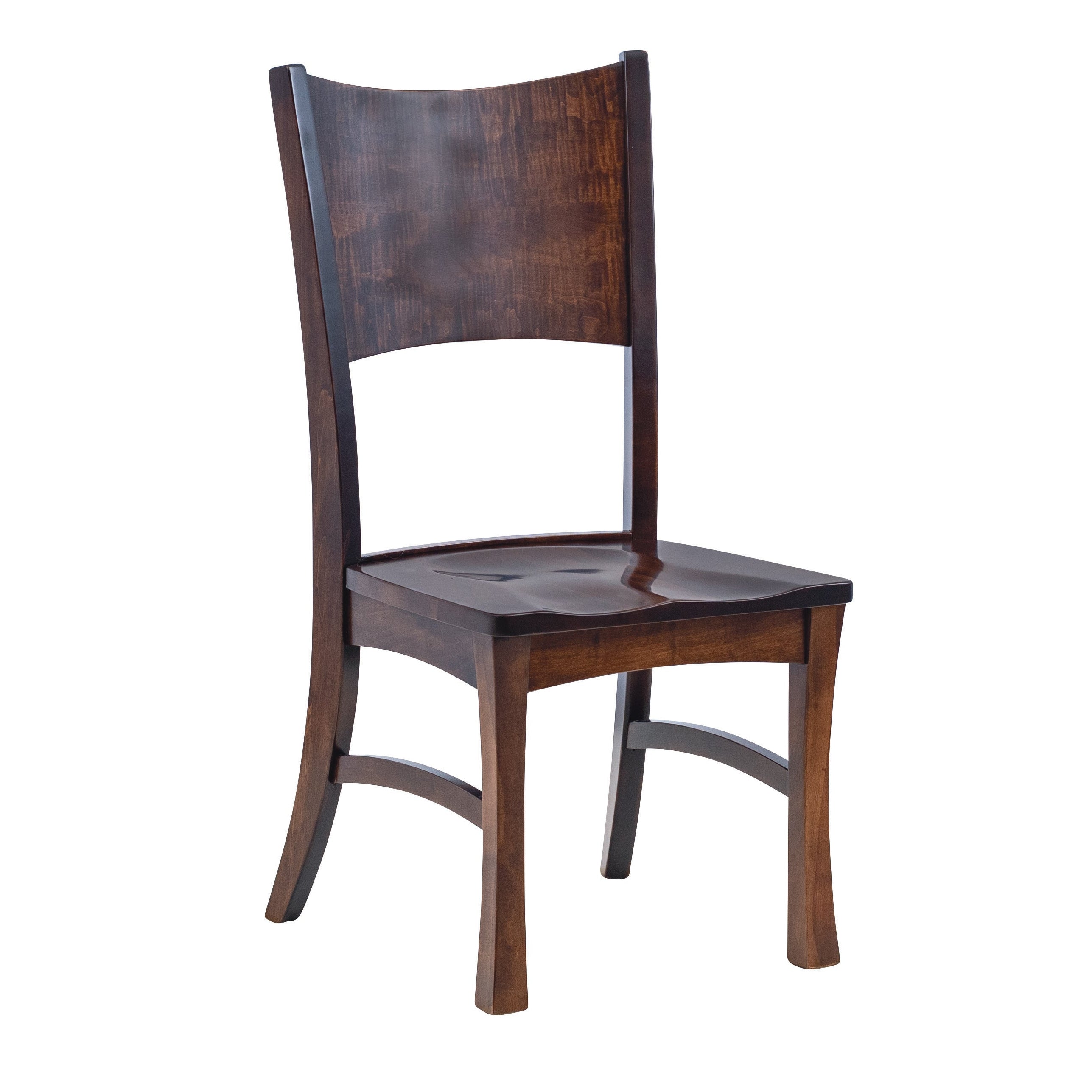 amish nashville side chair in brown maple