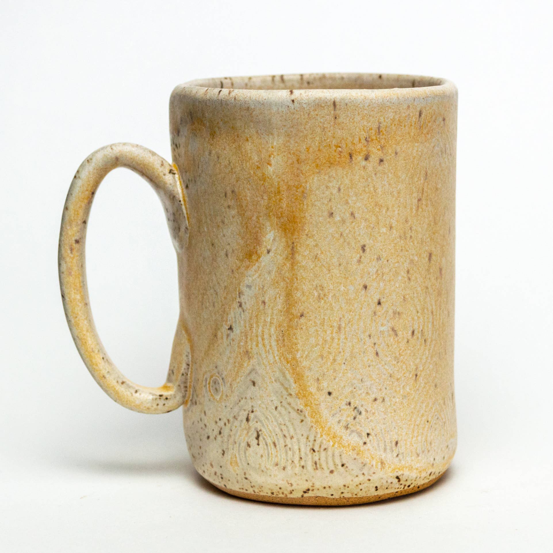 Orange Cone Flower Ceramic Mug
