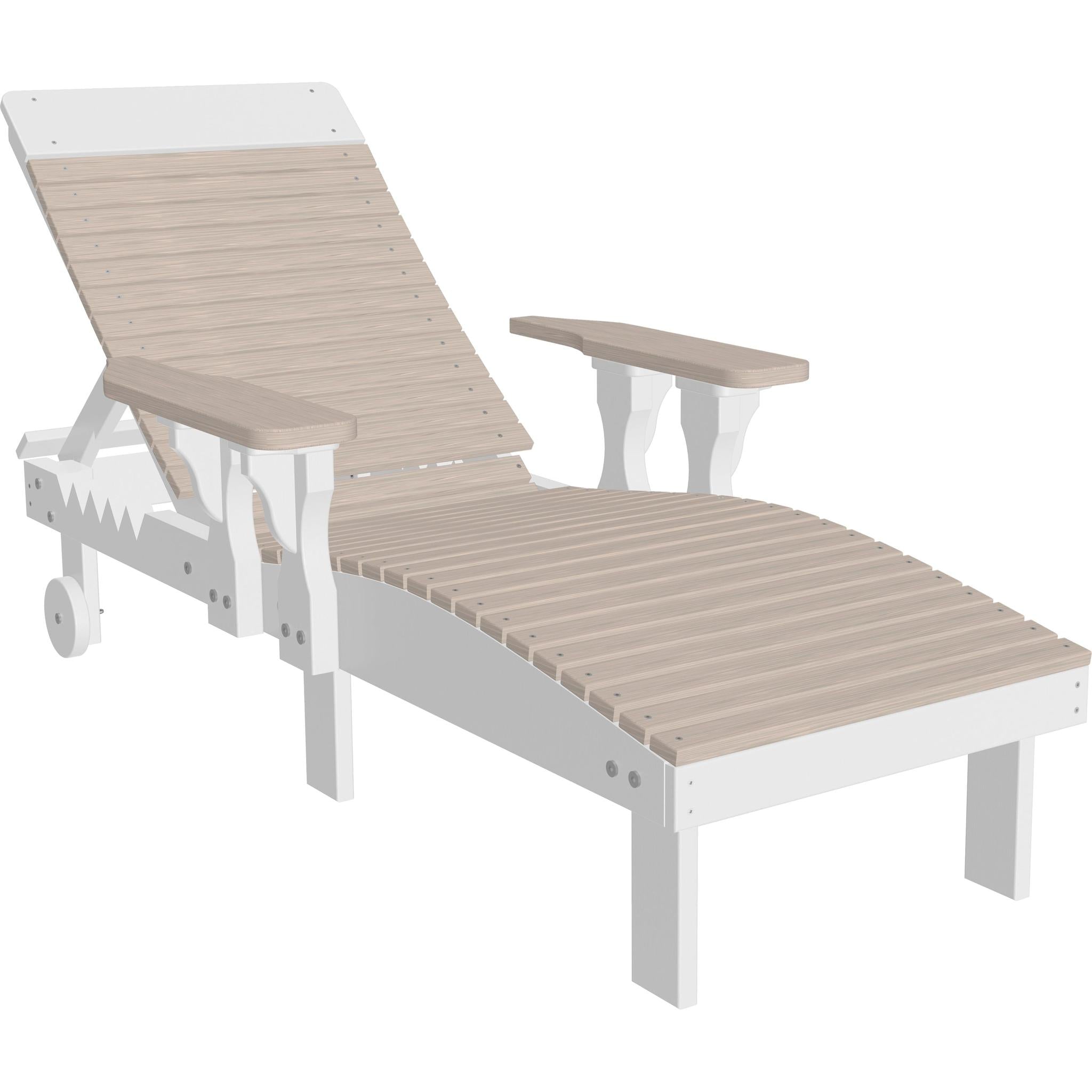 Poly Lounge Chair-Lounge Chair-Birch & White-The Amish House