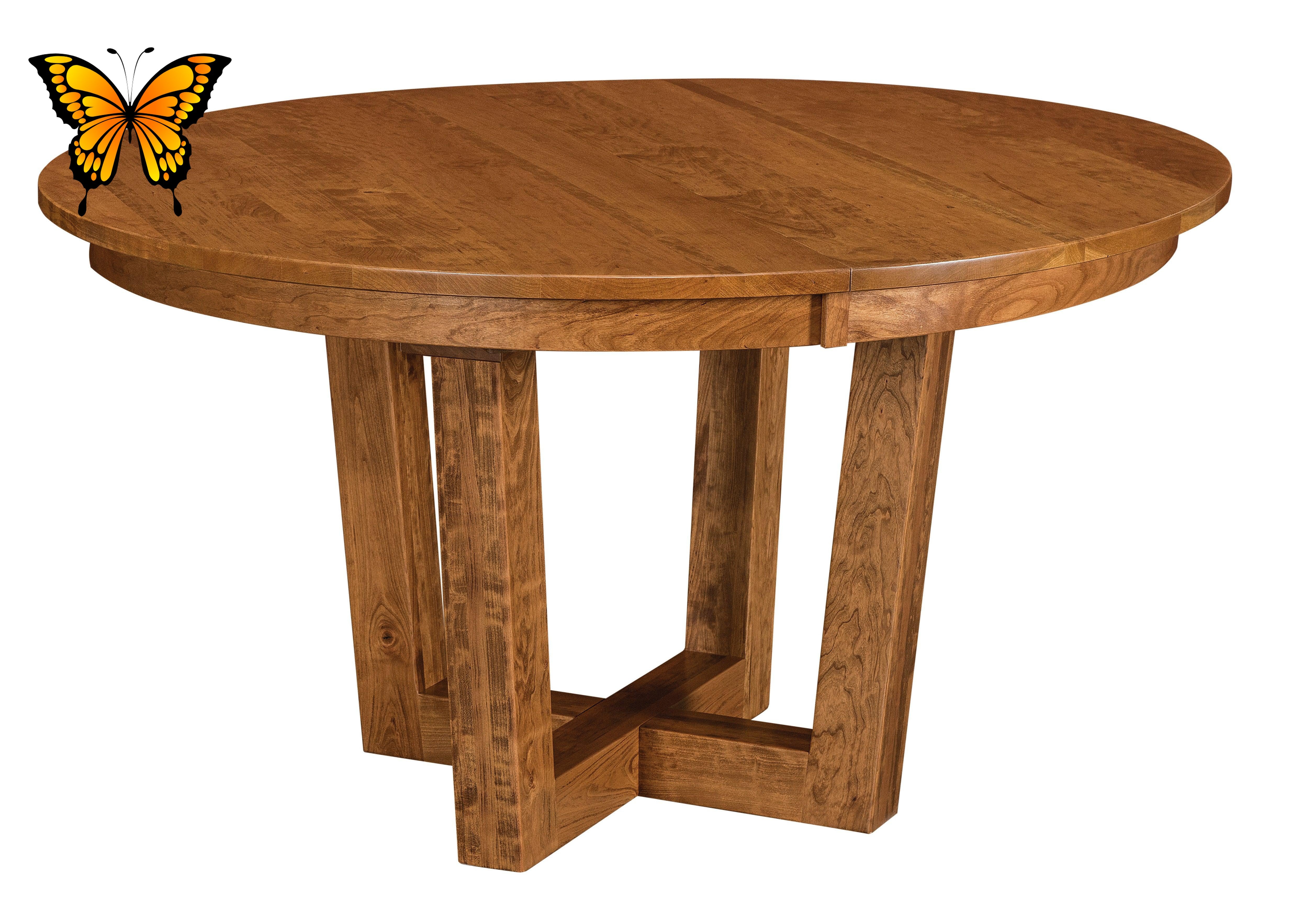 Amish Portland Single Pedestal Table