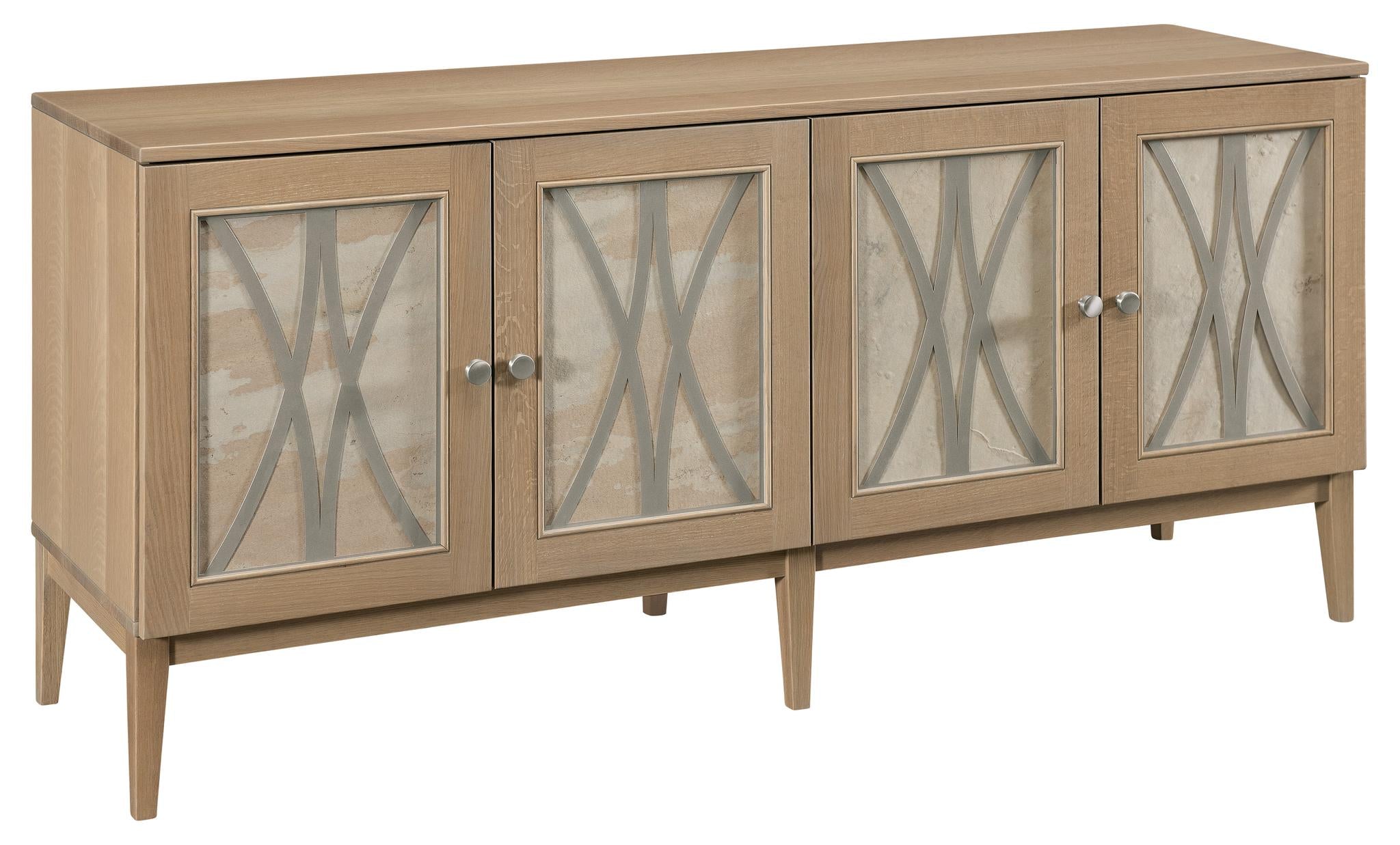 amish north star server in quartersawn white oak with stain seashell