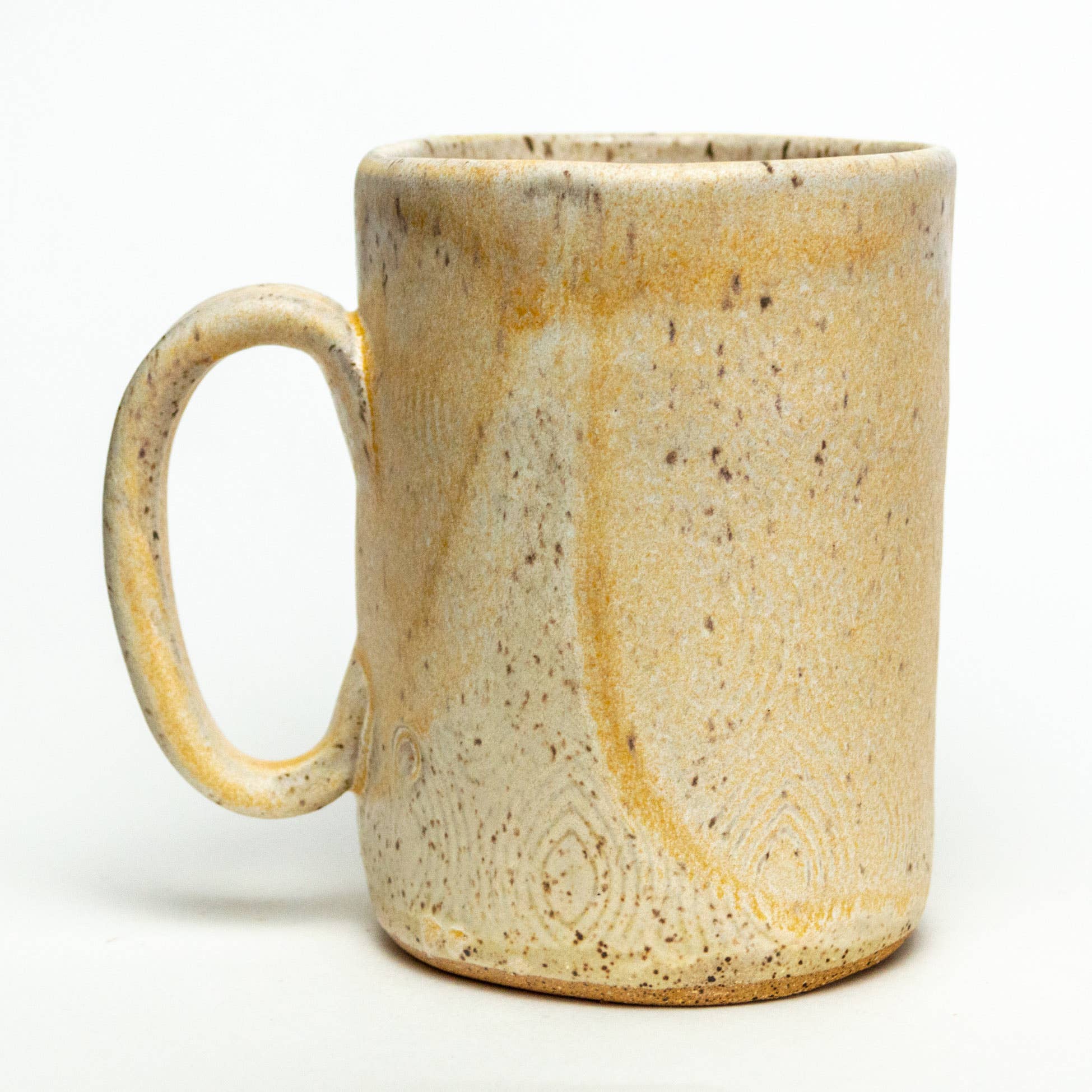 Red Cone Flower Design Handmade Mug