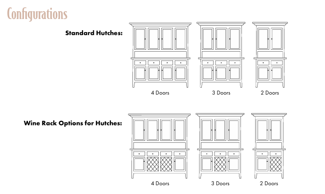 Amish Shaker Hutch