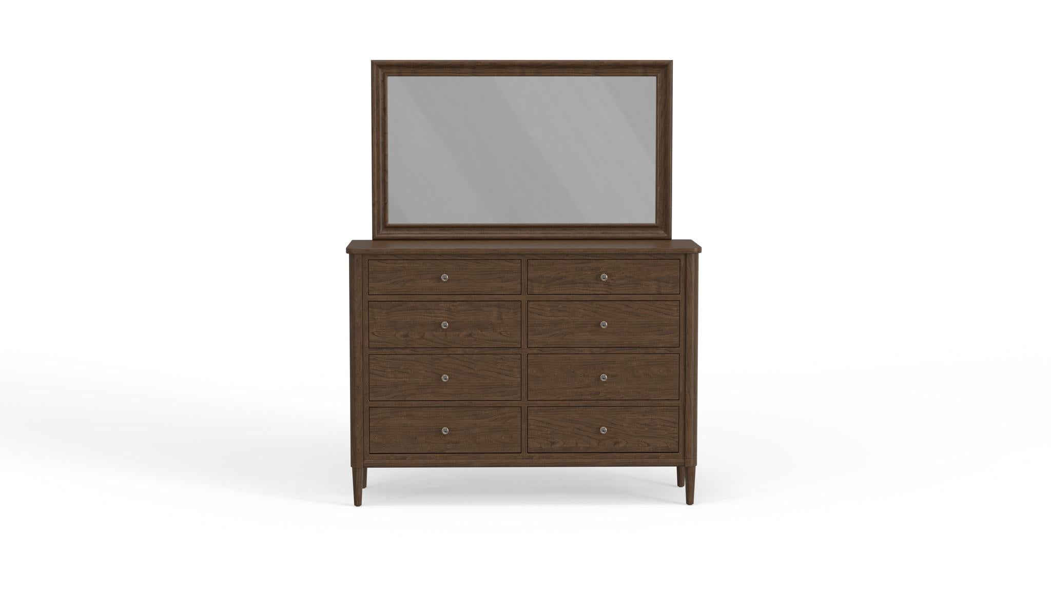 Amish Stamford Eight Drawer Tall Dresser FLR MDL-Dresser-The Amish House