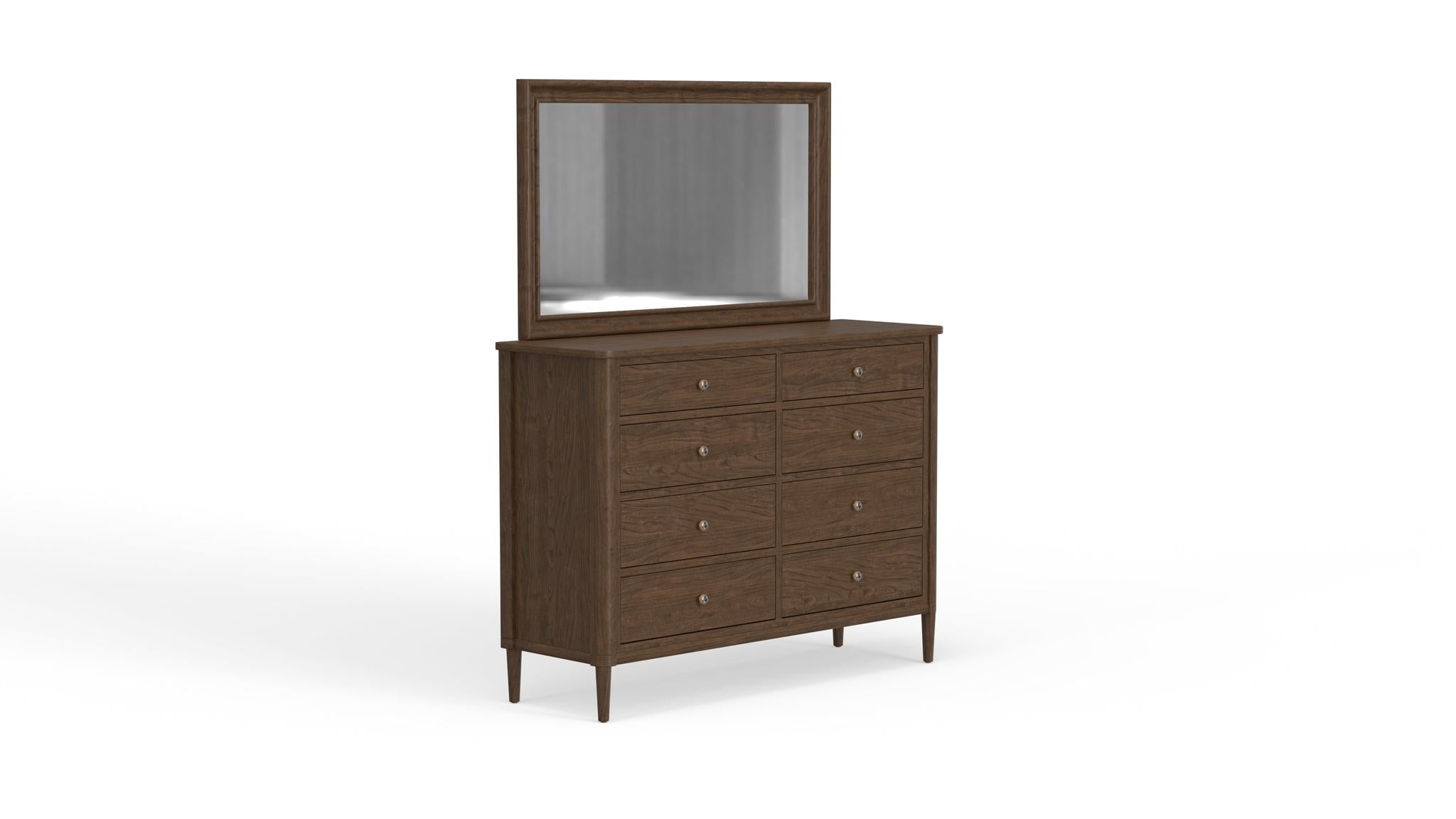 Amish Stamford Eight Drawer Tall Dresser FLR MDL-Dresser-The Amish House