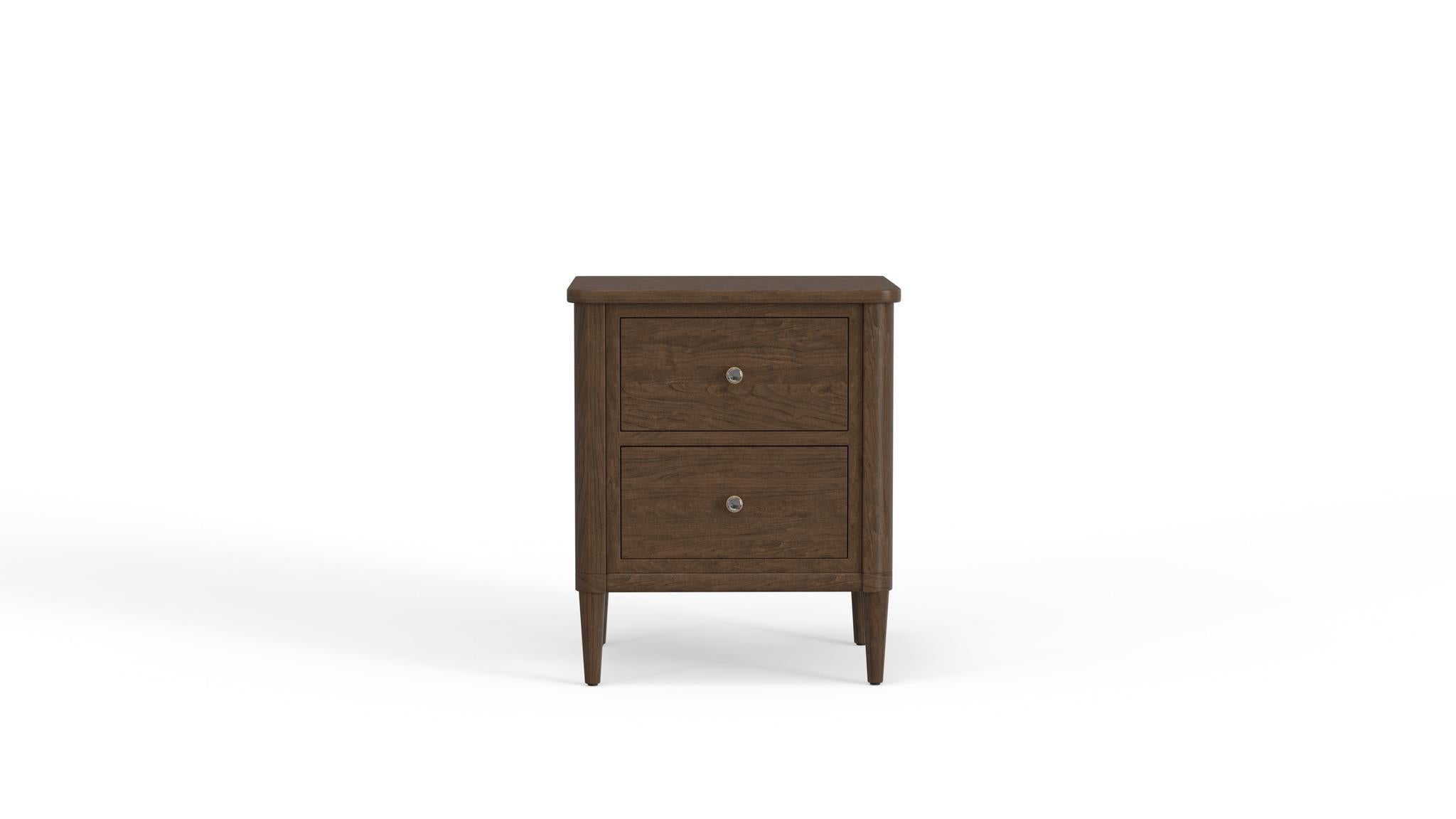Amish Stamford Two Drawer Nightstand-Nightstand-The Amish House