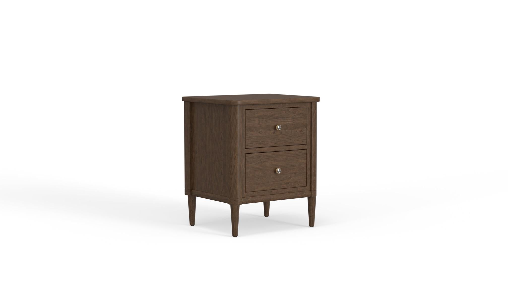 Amish Stamford Two Drawer Nightstand-Nightstand-The Amish House