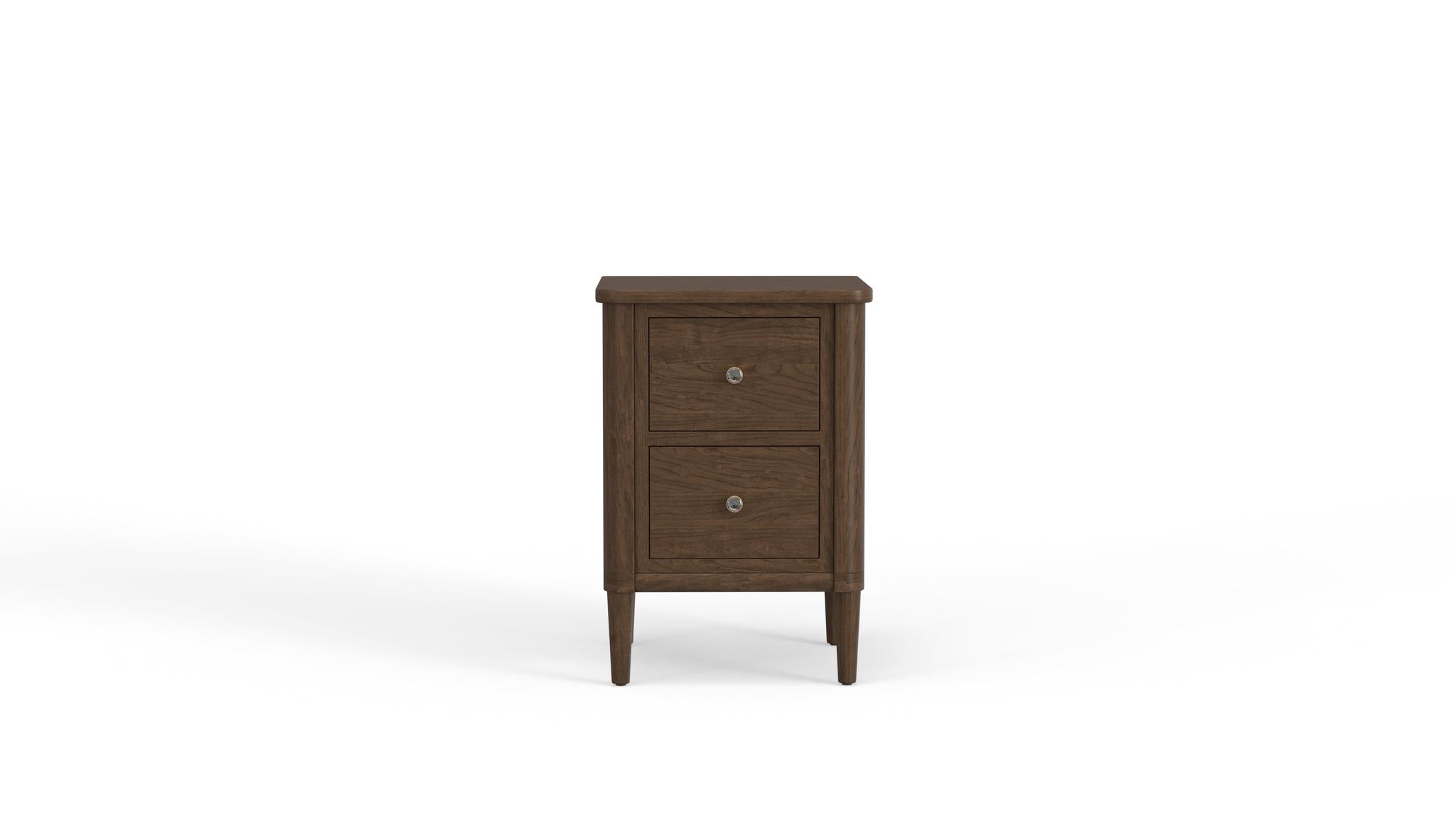Amish Stamford Two Drawer Nightstand-Nightstand-The Amish House