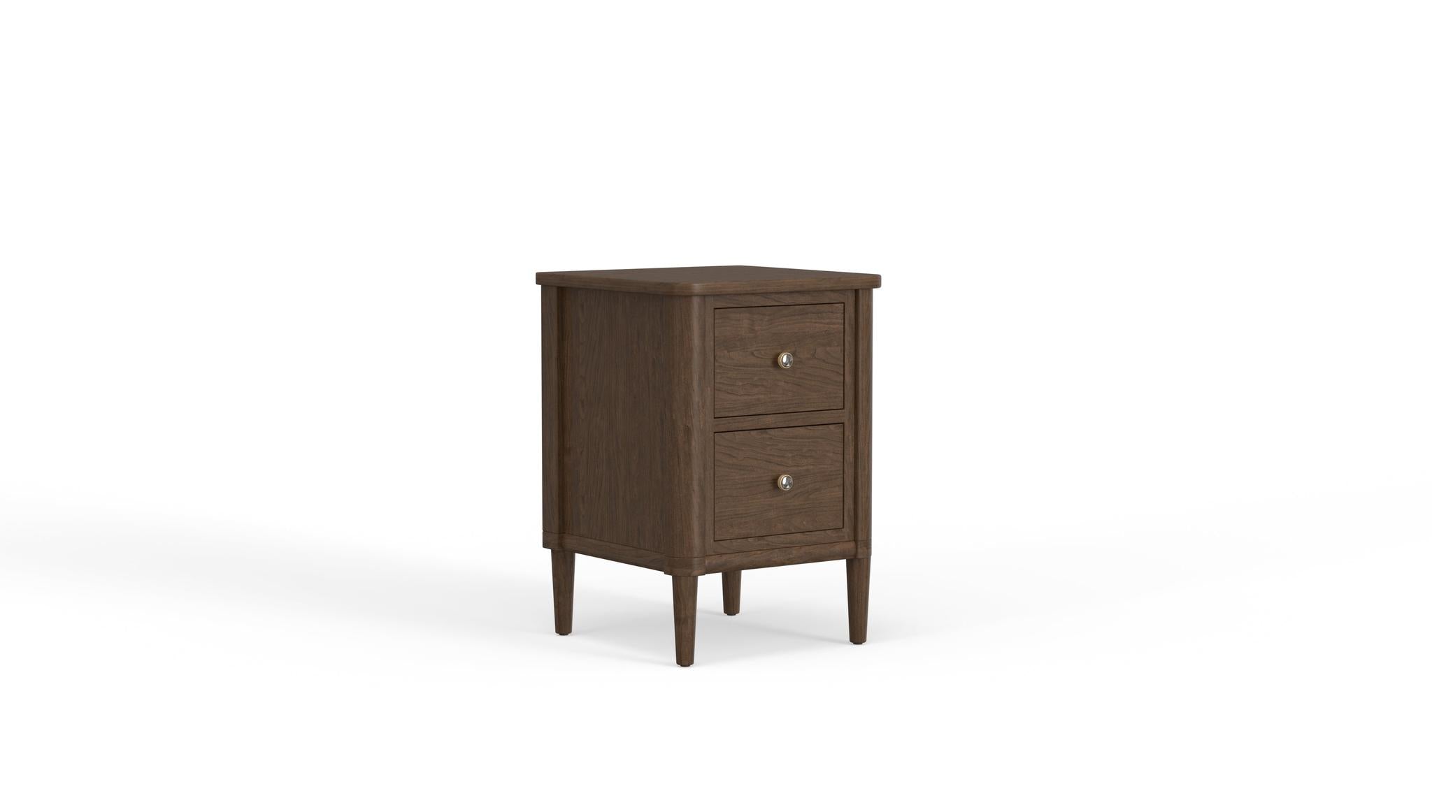 Amish Stamford Two Drawer Nightstand-Nightstand-The Amish House