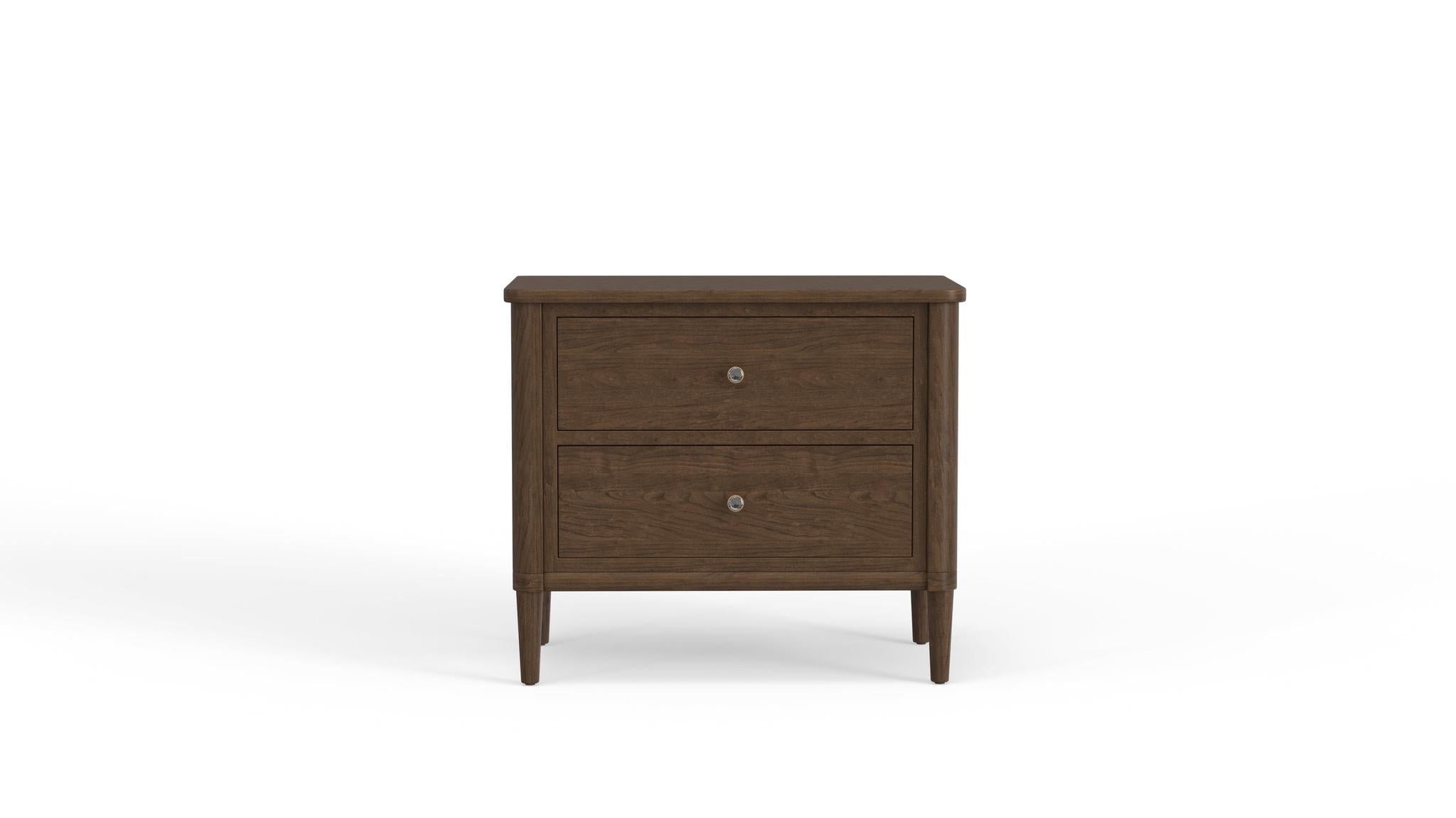 Amish Stamford Two Drawer Bedside Chest FLR MDL-Chest-The Amish House