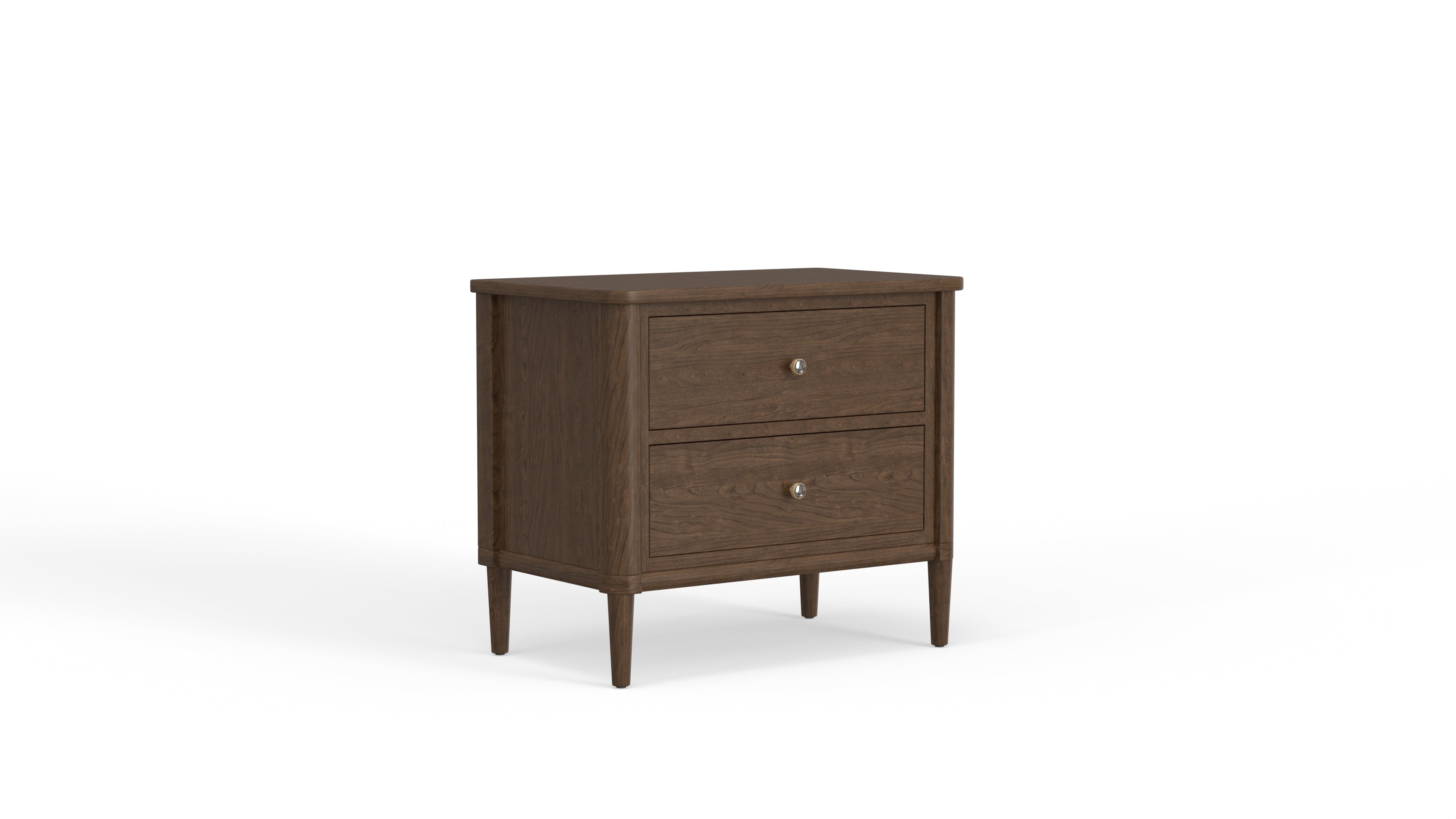 Amish Stamford Two Drawer Bedside Chest – The Amish House