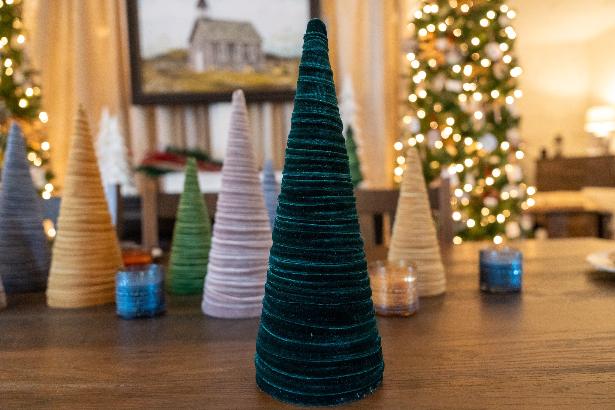 Velvet Tabletop Holiday Tree