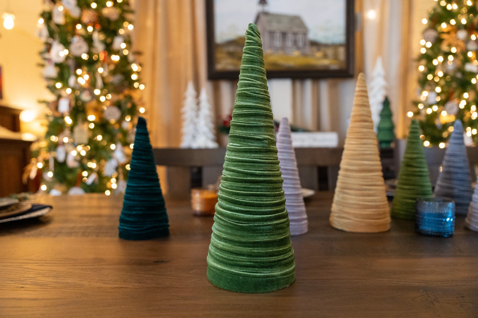 Velvet Tabletop Holiday Tree