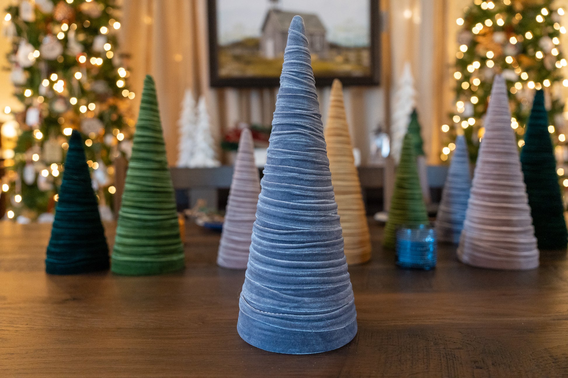 Velvet Tabletop Holiday Tree