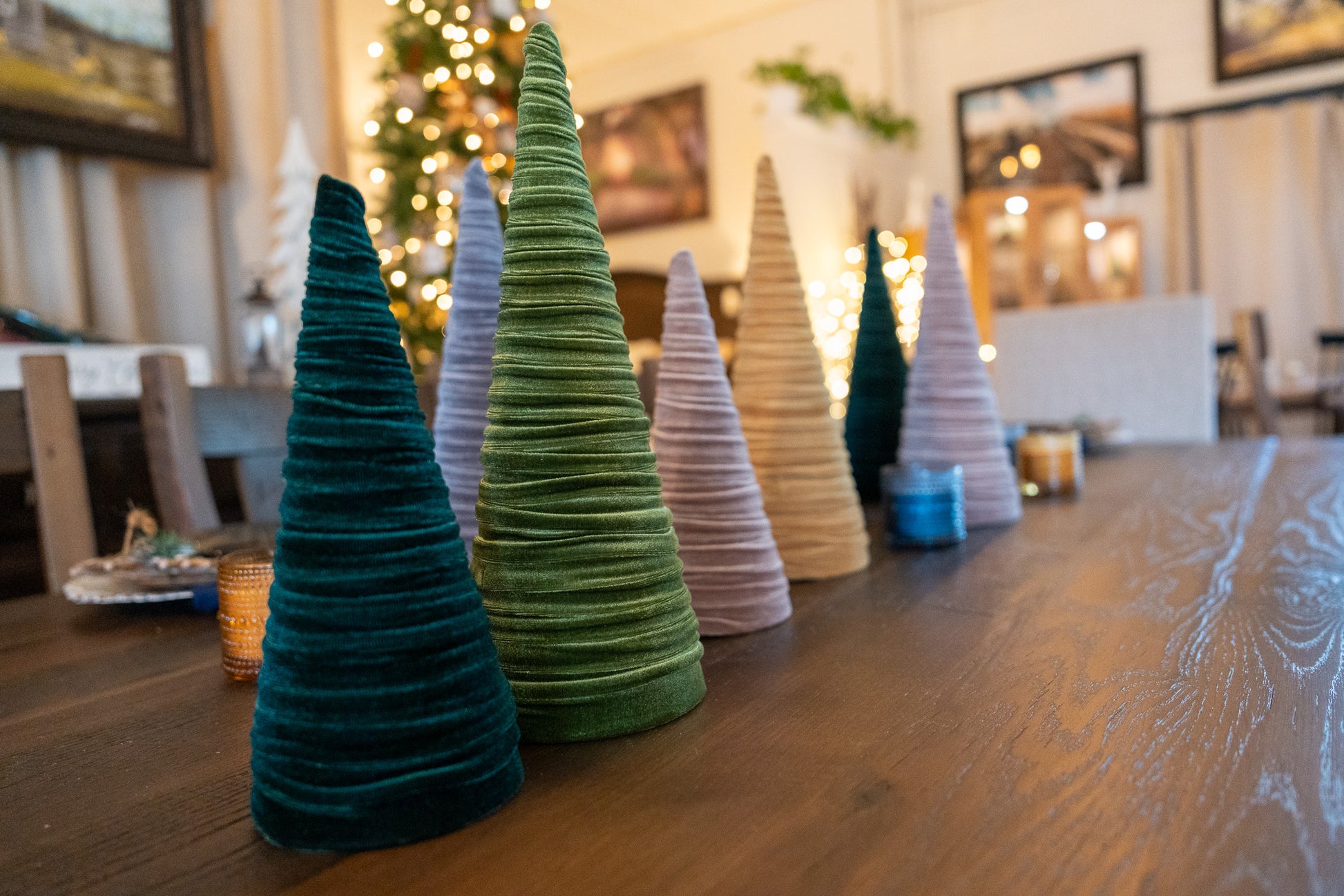 Velvet Tabletop Holiday Tree