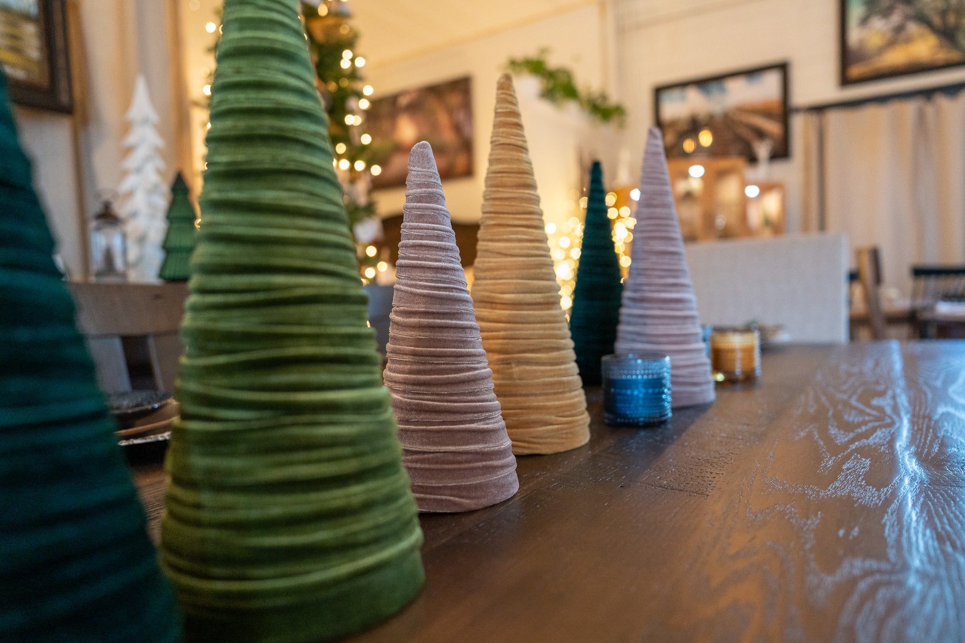 Velvet Tabletop Holiday Tree