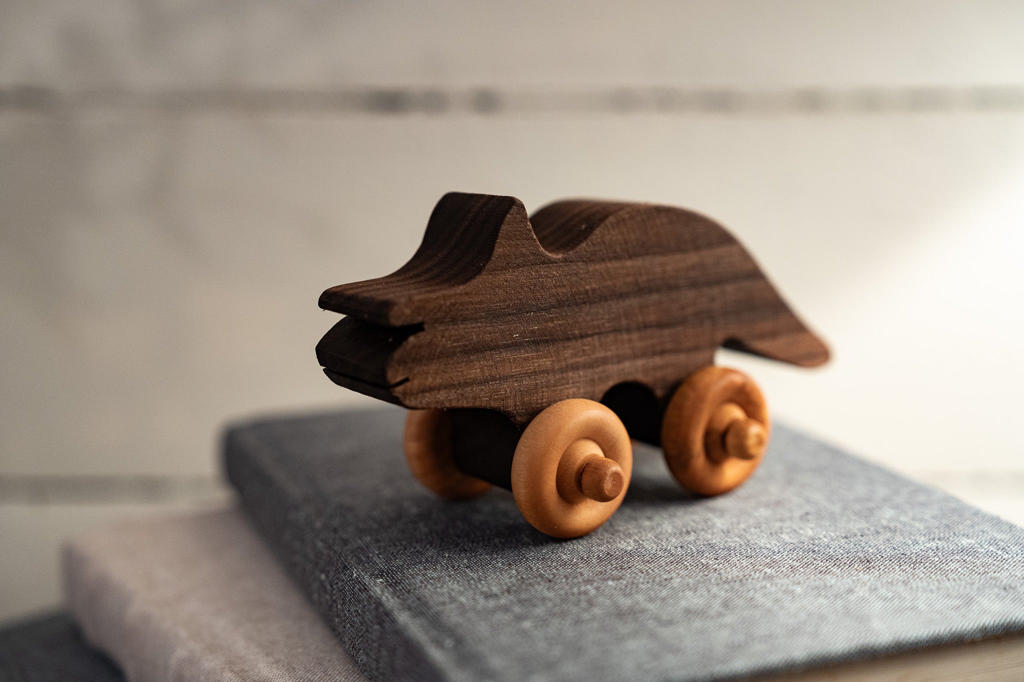 Wooden Rolling Dinosaurs